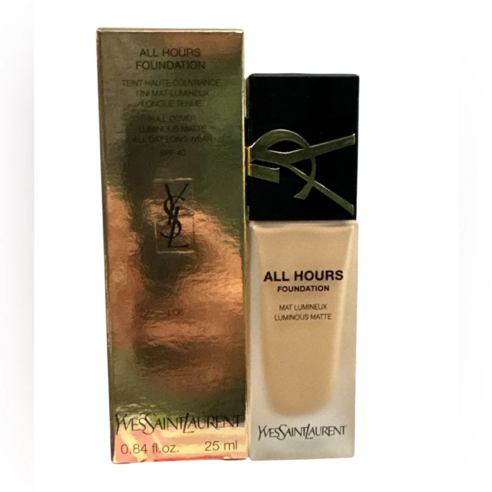 Yves Saint Laurent All Hours Foundation Luminous Matte SPF 40 NIB “LC6”